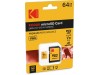 KODAK mSD 64GB UHS-I U1/V10/C10 Y/R/B Card+Adapter